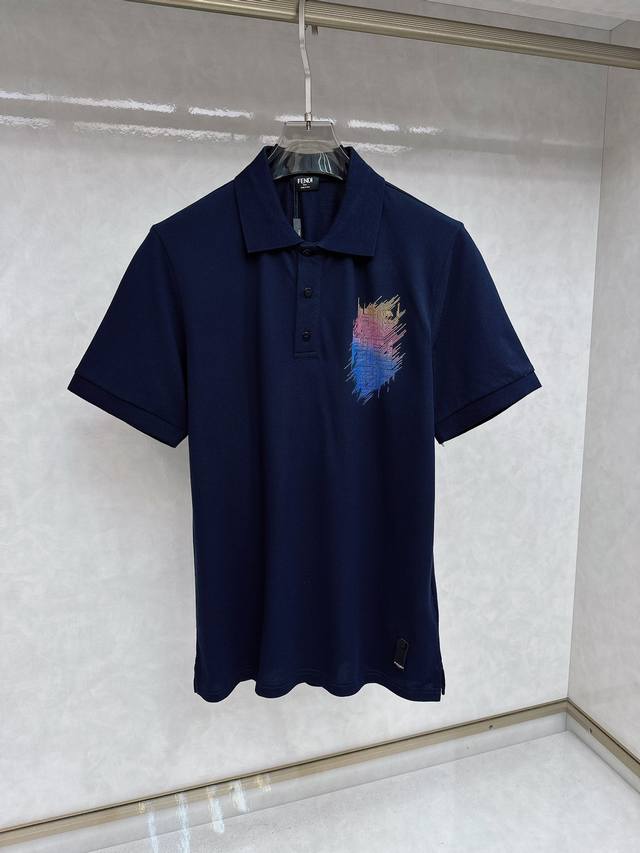 芬迪 2024Ss春夏最顶级版本新春polo，顶级休闲风，专柜有售，顶级品质，耐穿又舒适，码数 S-2XL