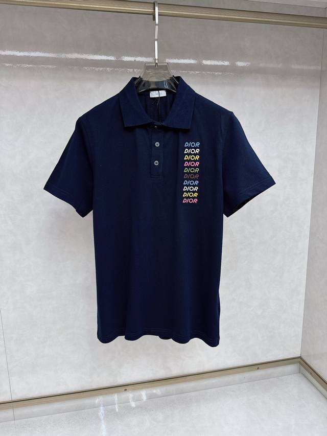 迪奥 2024Ss春夏最顶级版本新春polo，顶级休闲风，专柜有售，顶级品质，耐穿又舒适，码数 S-2XL