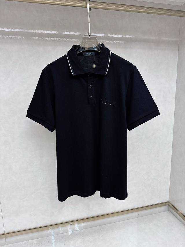 范思哲 2024Ss春夏最顶级版本新春polo，顶级休闲风，专柜有售，顶级品质，耐穿又舒适，码数 S-2XL