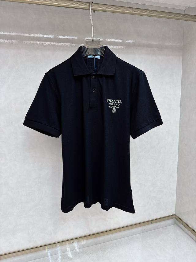 普拉达 2024Ss春夏最顶级版本新春polo，顶级休闲风，专柜有售，顶级品质，耐穿又舒适，码数 S-2XL