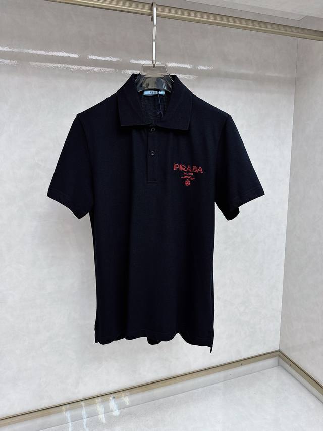 普拉达 2024Ss春夏最顶级版本新春polo，顶级休闲风，专柜有售，顶级品质，耐穿又舒适，码数 S-2XL