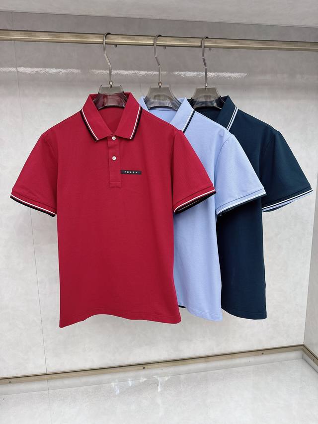 普拉达 2024Ss春夏最顶级版本新春polo，顶级休闲风，专柜有售，顶级品质，耐穿又舒适，码数 48-56