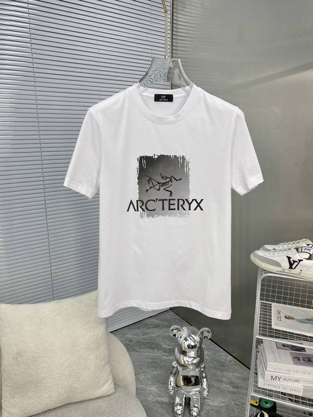 ARCTERYX始祖鸟 2024ss春夏高品质丝光棉短袖T恤 M-6XL可穿至230斤 顶级原单品质，当下最新工艺要求，顶级订单要求车线做工，超级好搭配，顶级定