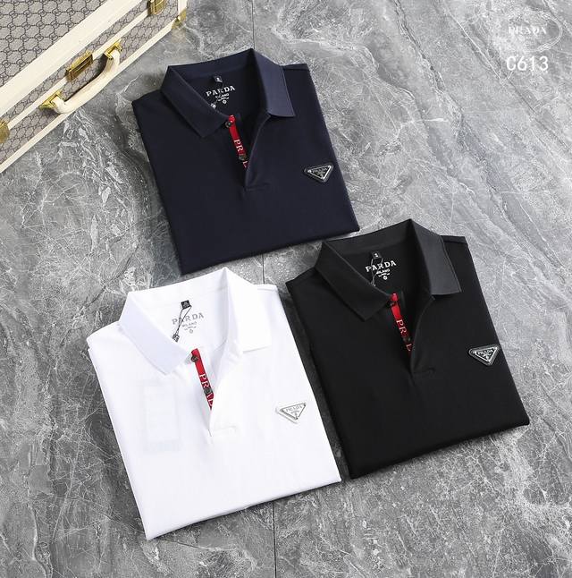 2024 ｜ PRADA 面料：双股新疆长绒棉100% 颜色：黑色 白色 藏兰色 尺码：M L XL XXL 3XL 4XL