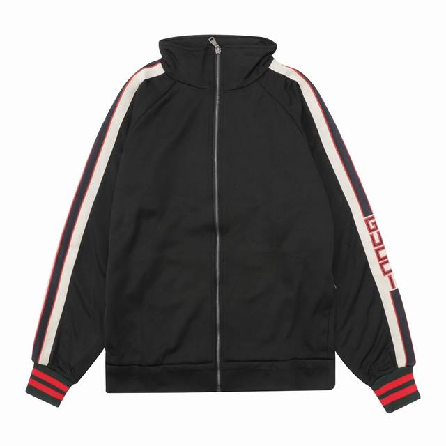 GUCCI 古驰 经典侧边织带拉链外套 size：XS-L