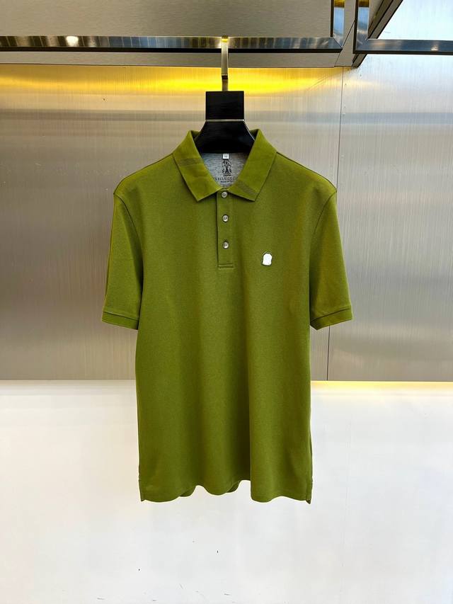 BC-brunello cucinelli，24FW新品发售商务休闲男士短袖polo衫，采用 液氨双面竖条提花爆款面料！独家定织面料！面料棉感十足，上身超级舒服 - 点击图像关闭