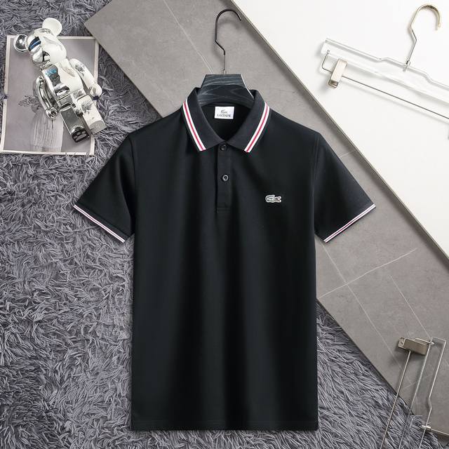 鳄鱼丝光珠地POLO，码数 :L-3XL，码数偏小，L穿100-120斤，XL穿120-140斤，XXL穿140-160斤，3XL穿160-180斤。