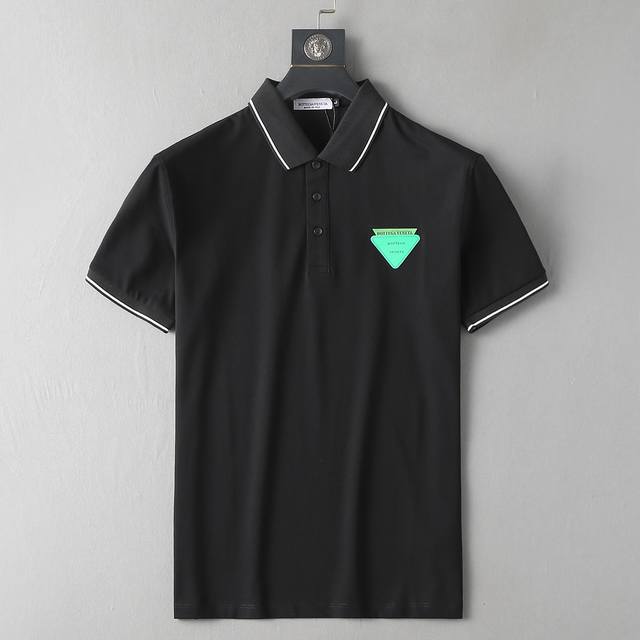 BV 2024ss夏季新款字母logo男士翻领Polo衫！经典商务男款，高端男装的天花板级别的商务男款！简约时尚大气不失优雅，单穿内搭体面过人，品质控 细节控的