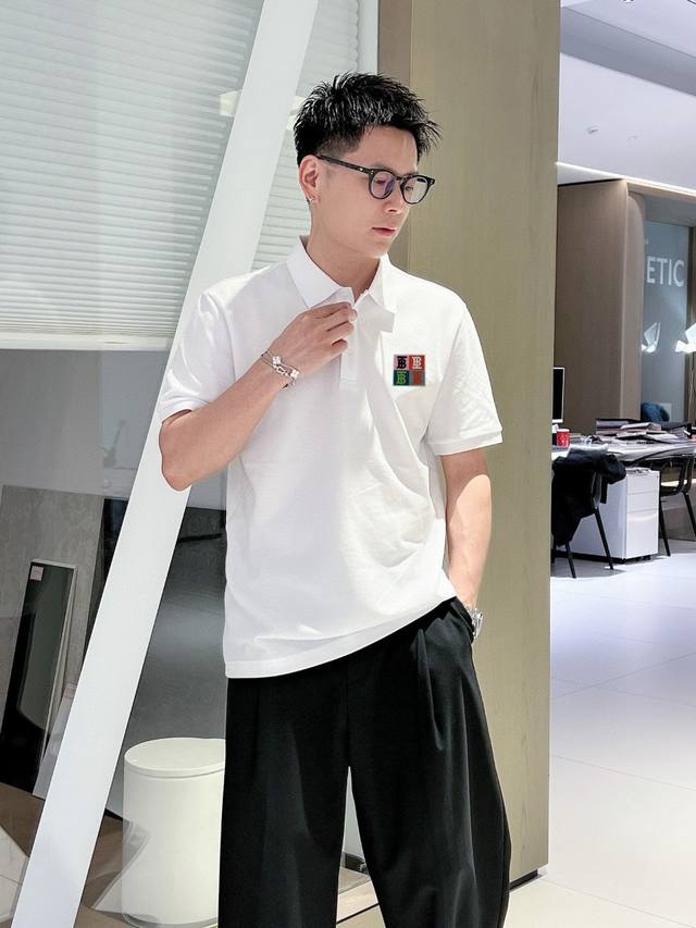 BBR 2024ss夏季新款 logo男士翻领Polo衫！经典商务男款，高端男装的天花板级别的商务男款！简约时尚大气不失优雅，单穿内搭体面过人，品质控 细节控的