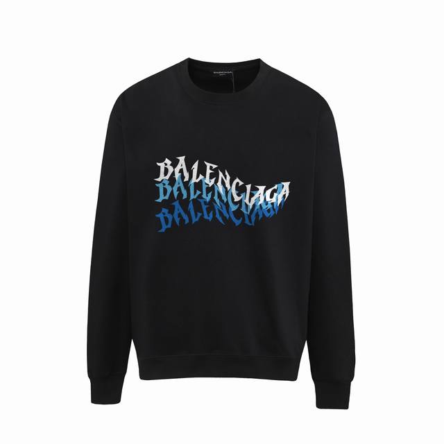 743# ，Balenciaga巴黎世家印花圆领毛圈卫衣 1:1对版面料400克毛圈高克重百分百纯棉 提前做过预缩水1×1双纱洗一辈子都不会变形的 男女同款 官