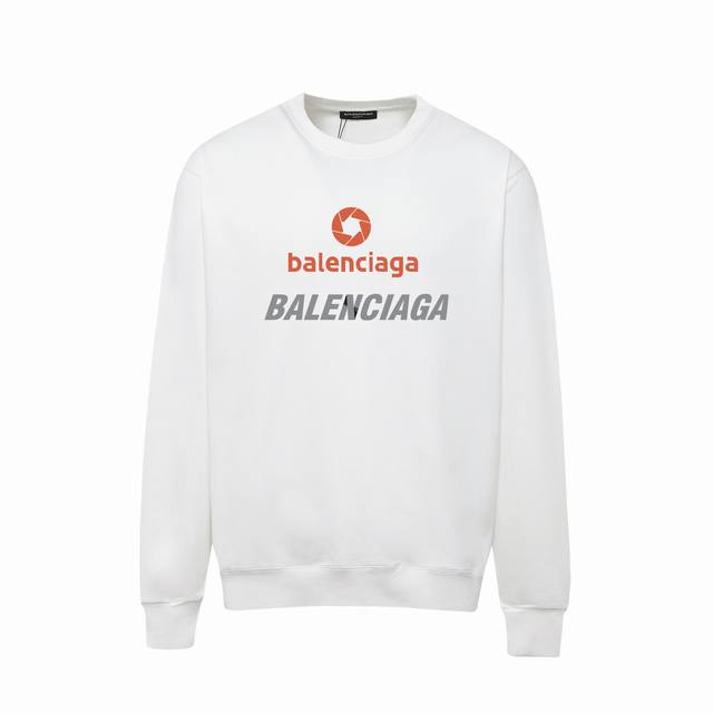 7136# ，Balenciaga巴黎世家印花圆领毛圈卫衣 1:1对版面料400克毛圈高克重百分百纯棉 提前做过预缩水1×1双纱洗一辈子都不会变形的 男女同款