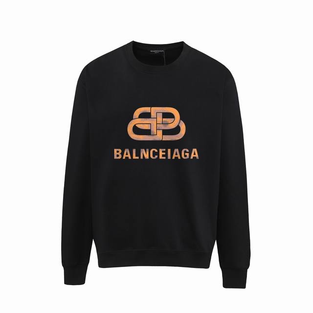 714# ，Balenciaga巴黎世家印花圆领毛圈卫衣 1:1对版面料400克毛圈高克重百分百纯棉 提前做过预缩水1×1双纱洗一辈子都不会变形的 男女同款 官