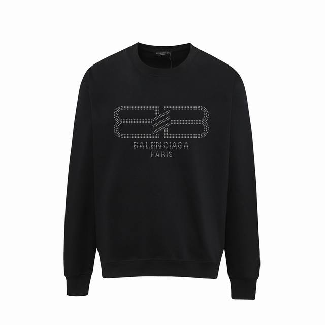 768# ，Balenciaga巴黎世家印花圆领毛圈卫衣 1:1对版面料400克毛圈高克重百分百纯棉 提前做过预缩水1×1双纱洗一辈子都不会变形的 男女同款 官