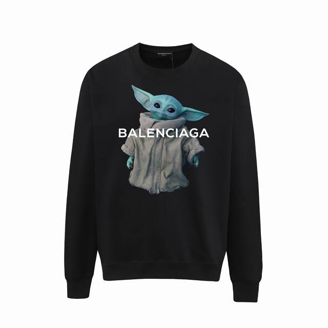 794# ，Balenciaga巴黎世家印花圆领毛圈卫衣 1:1对版面料400克毛圈高克重百分百纯棉 提前做过预缩水1×1双纱洗一辈子都不会变形的 男女同款 官