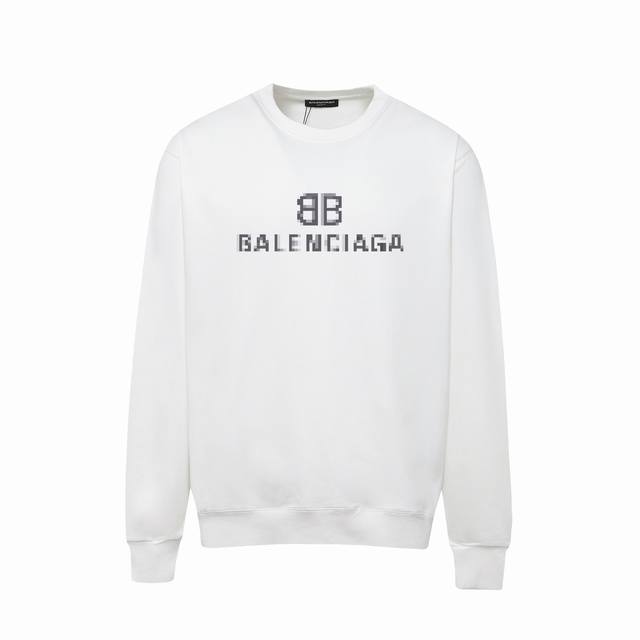 789# ，Balenciaga巴黎世家印花圆领毛圈卫衣 1:1对版面料400克毛圈高克重百分百纯棉 提前做过预缩水1×1双纱洗一辈子都不会变形的 男女同款 官