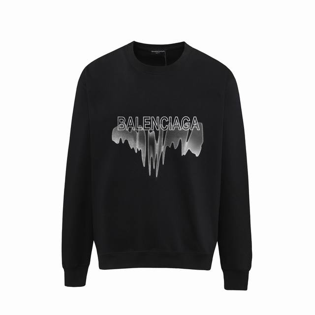 745# ，Balenciaga巴黎世家印花圆领毛圈卫衣 1:1对版面料400克毛圈高克重百分百纯棉 提前做过预缩水1×1双纱洗一辈子都不会变形的 男女同款 官