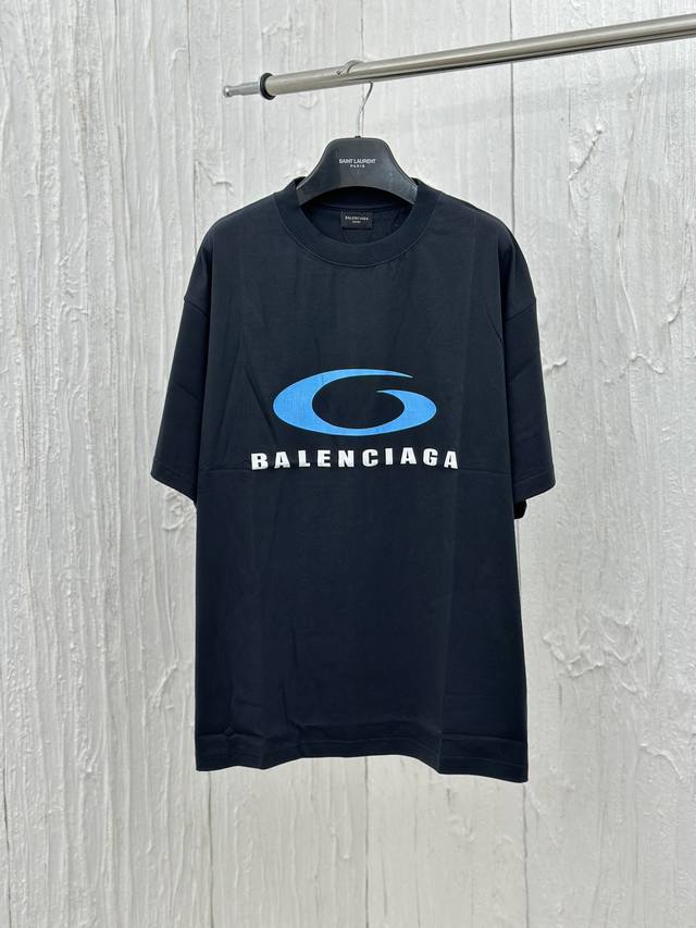 Balenciag* 巴黎24新款爆裂印花短袖T恤 Size：1 2 3 4