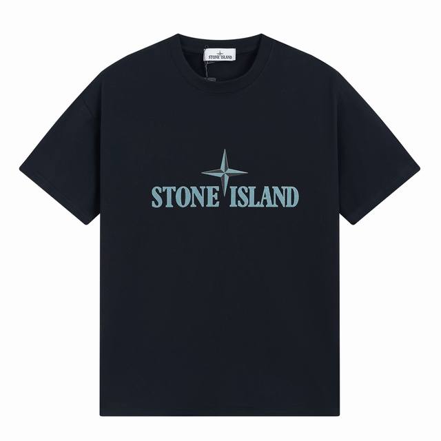 Stone lsland 石头岛夏季斜纹logo印花短袖T恤 原版打造 细节高控 -采用230克精梳棉32支双纱 手感柔软舒适 吸汗透气. -简单基础百搭款 原