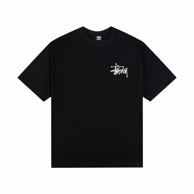 款号HN620 高品质版本，区别通货 STUSSY 斯图西 玩偶图案字母印花男女短袖T恤 -面料精选32支230克双纱面料 手感柔软舒适 吸汗透气. -百搭款 - 点击图像关闭