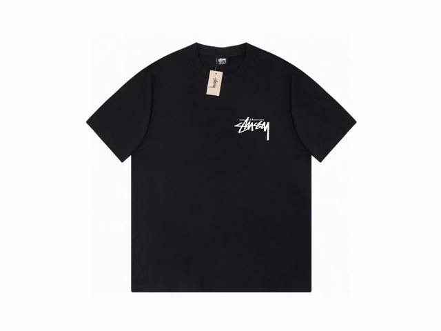 款号HN739 高品质版本，区别通货 斯图西 Stussy FW22 How We're livin' 场景字母印花圆领套头短袖T恤短袖男女同款 -面料精选32