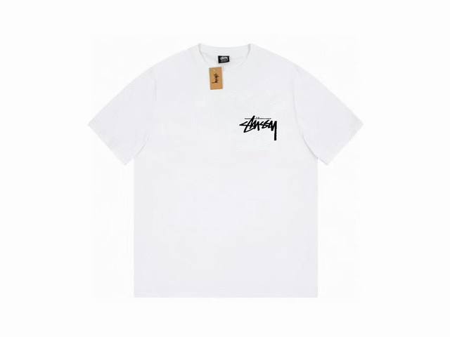 款号HN739 高品质版本，区别通货 斯图西 Stussy FW22 How We're livin' 场景字母印花圆领套头短袖T恤短袖男女同款 -面料精选32