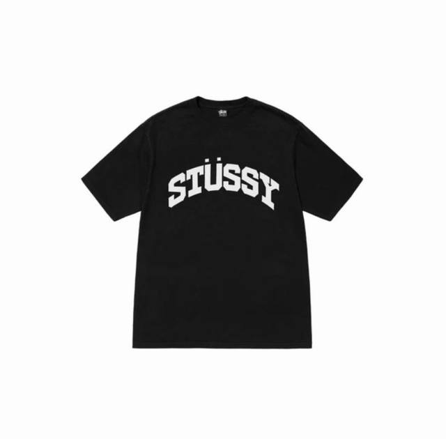 款号HN732 高品质版本，区别通货 斯图西 Stussy BLOCK SPORT PIGMENT DYED TEE 春夏系列 男女同款 印花短袖男女同款 -面