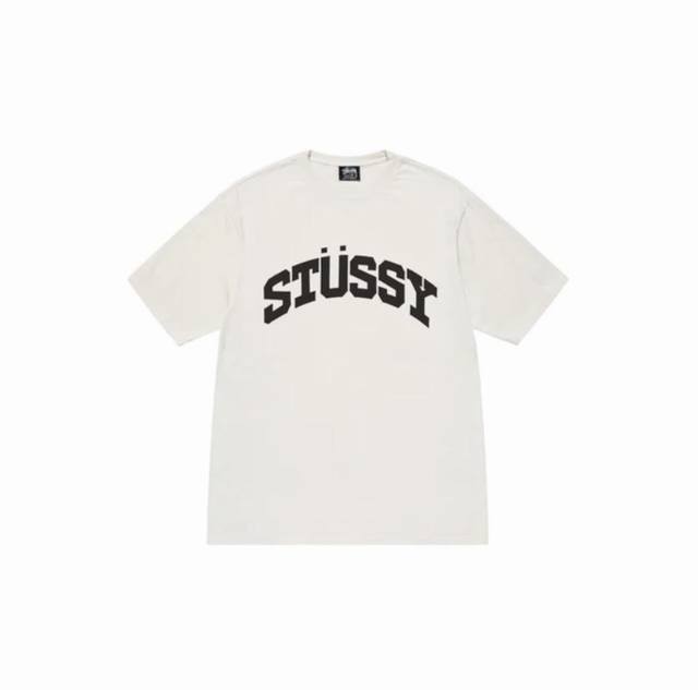 款号HN732 高品质版本，区别通货 斯图西 Stussy BLOCK SPORT PIGMENT DYED TEE 春夏系列 男女同款 印花短袖男女同款 -面