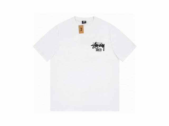 款号HN728 高品质版本，区别通货 斯图西 Stussy 东京城市限定印花短袖男女同款 -面料精选32支230克双纱面料 手感柔软舒适 吸汗透气. -百搭款