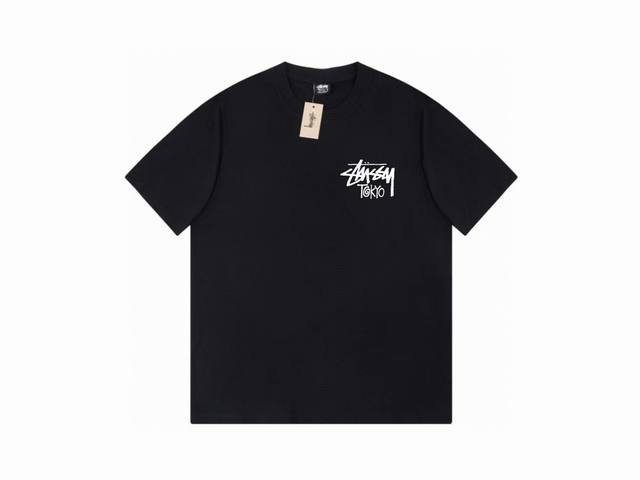 款号HN728 高品质版本，区别通货 斯图西 Stussy 东京城市限定印花短袖男女同款 -面料精选32支230克双纱面料 手感柔软舒适 吸汗透气. -百搭款