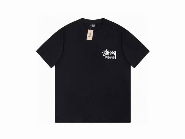 款号HN727 高品质版本，区别通货 斯图西 Stussy 米兰城市限定印花短袖男女同款 -面料精选32支230克双纱面料 手感柔软舒适 吸汗透气. -百搭款