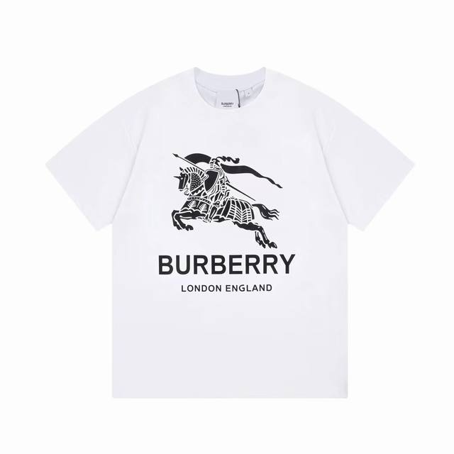 BURBERRY 巴宝莉 战马 字母大Logo经典识标压花 精致升级，灵感源自八十年代复古 原版面料 官方同款 定制260克同缸染面料 手感非常舒服 春夏最新砖