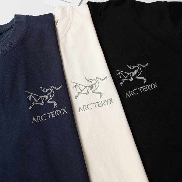 款号：L073 Arctetyx 始祖鸟 Multi Bird Logo Ss后背字母Logo图案反光印花美式复古圆领短袖T恤 原版定制辅料 吊牌 包装袋 贴纸