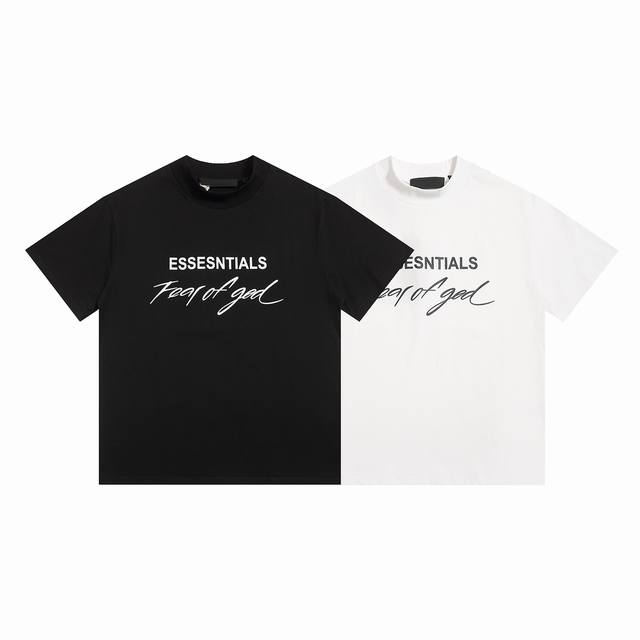 FEAR OF GOD ESSENTIALS美式潮牌短袖T恤 款号：E2331# 颜色：黑色 白色 码数：S M L XL