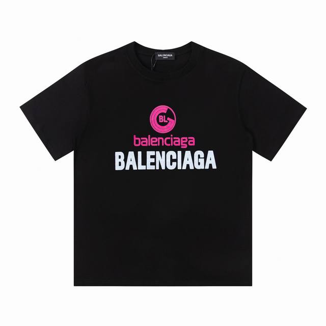 特价 剩余尺码 S M L Balenciaga 巴黎世家 字母印花短袖T恤 全新的面料与车线工艺，定制面料，全程都是定织定染的，特殊色的决绝忌讳现成面料，大货