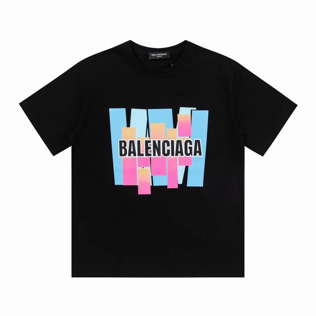 特价 齐码 Balenciaga 巴黎世家 字母印花短袖T恤 全新的面料与车线工艺，定制面料，全程都是定织定染的，特殊色的决绝忌讳现成面料，大货只用到10卷面料