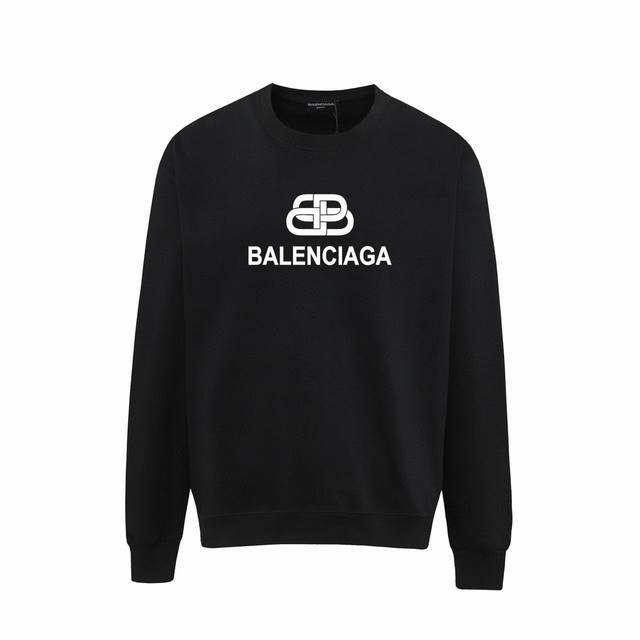 Balenciaga巴黎世家印花圆领毛圈卫衣 1:1对版面料400克毛圈高克重百分百纯棉 提前做过预缩水1×1双纱洗一辈子都不会变形的 男女同款 官网细节一致 - 点击图像关闭