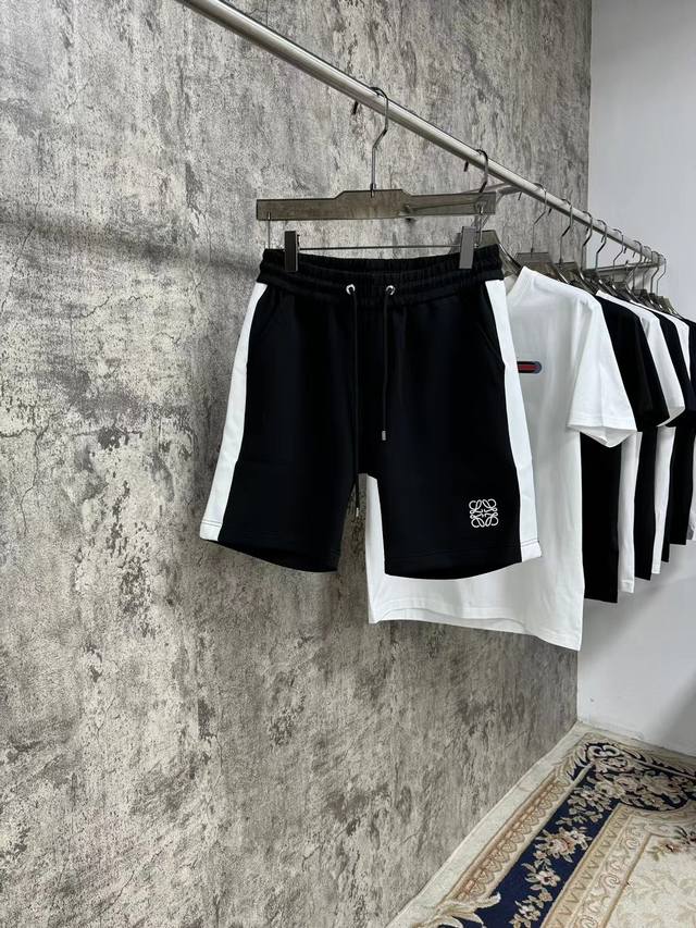 上新 24ss 罗意威最新纯棉短裤 定制刺绣logo 经典百搭 码数48-56