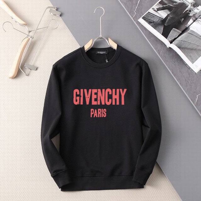 品牌 GIVENCHY 纪梵希 胖子福音 2024ss秋款最新款长袖圆领卫衣，官网同步发售 清爽透气 采用顶极天丝罗马 舒适柔软 3D立体清晰 时尚感超好 送礼