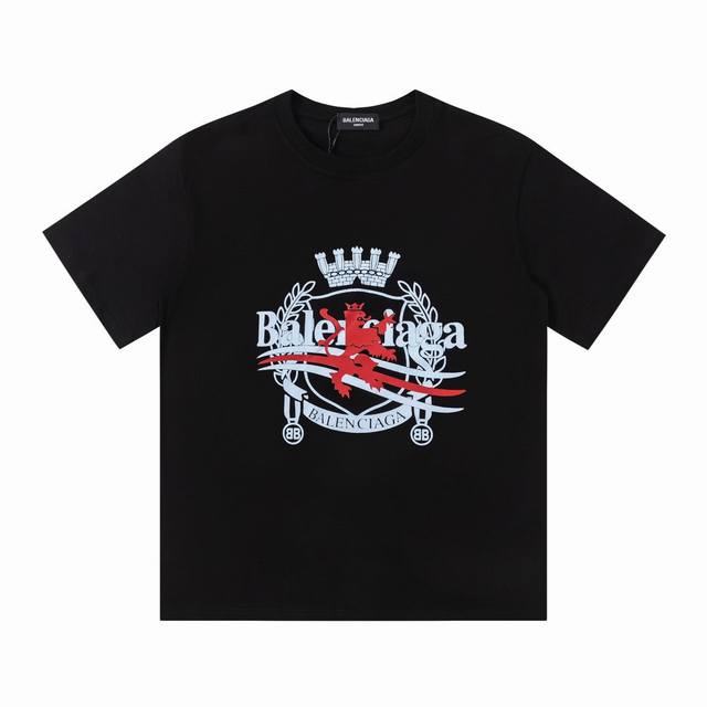 特价 剩余尺码 M L XL Balenciaga 巴黎世家 字母印花短袖T恤 全新的面料与车线工艺，定制面料，全程都是定织定染的，特殊色的决绝忌讳现成面料，大