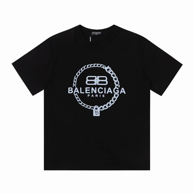 特价 齐码 Balenciaga 巴黎世家 字母印花短袖T恤 全新的面料与车线工艺，定制面料，全程都是定织定染的，特殊色的决绝忌讳现成面料，大货只用到10卷面料