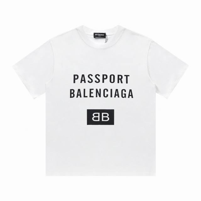 特价 齐码 BALENCIAGA 巴黎世家24SS新款logo印花短袖T恤 采用百分百270克纯棉面料，质感柔软顺滑 采用进口专机高温热固油墨丝网印花，看得到的