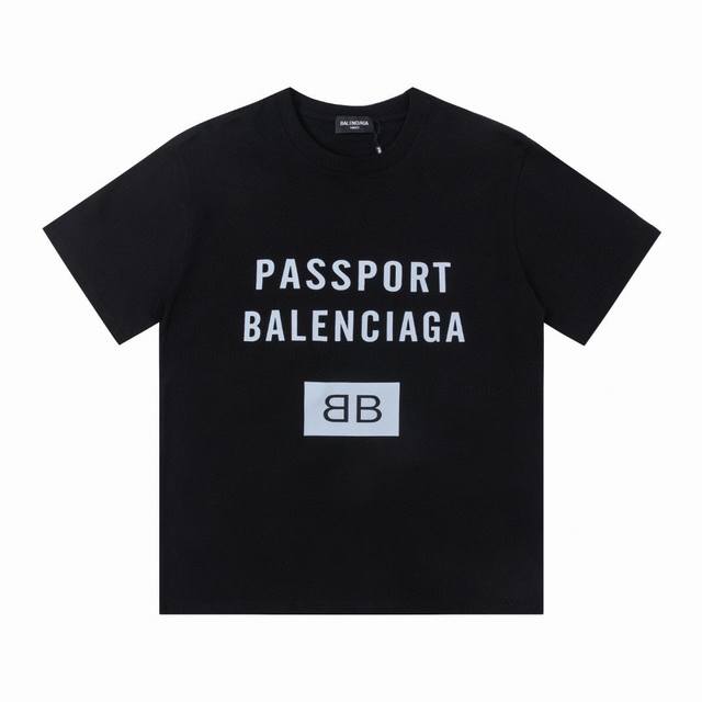 特价 齐码 BALENCIAGA 巴黎世家24SS新款logo印花短袖T恤 采用百分百270克纯棉面料，质感柔软顺滑 采用进口专机高温热固油墨丝网印花，看得到的