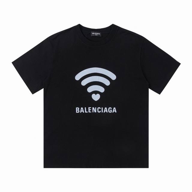 特价 齐码 BALENCIAGA 巴黎世家24SS新款logo印花短袖T恤 采用百分百270克纯棉面料，质感柔软顺滑 采用进口专机高温热固油墨丝网印花，看得到的