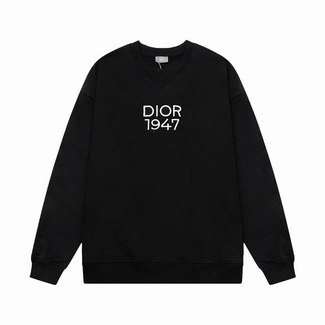 DIOR 迪奥 经典1947 LOGO刺绣 原版面料 官方同款 400克 同缸染面料 手感非常舒服 超级百搭好看 个性复古气质 男女都非常合适 吊牌 领标 水洗