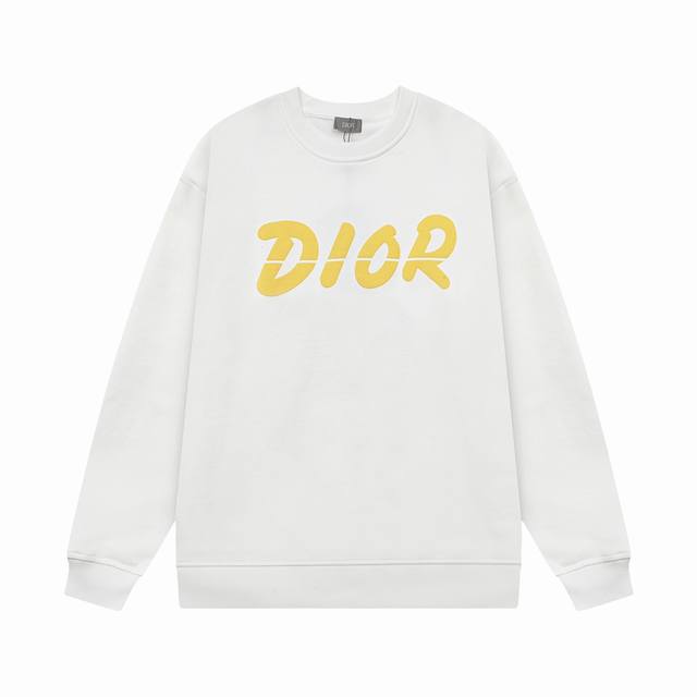 DIOR 迪奥 字母LOGO印花 原版面料 官方同款 400克 同缸染面料 手感非常舒服 超级百搭好看 个性复古气质 男女都非常合适 吊牌 领标 水洗麦 三标齐