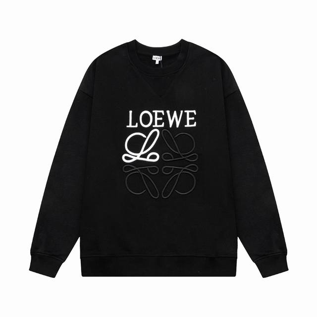 LOEWE 罗意威 拼色字母LOGO刺绣 原版面料 官方同款 400克 同缸染面料 手感非常舒服 超级百搭好看 个性复古气质 男女都非常合适 吊牌 领标 水洗麦