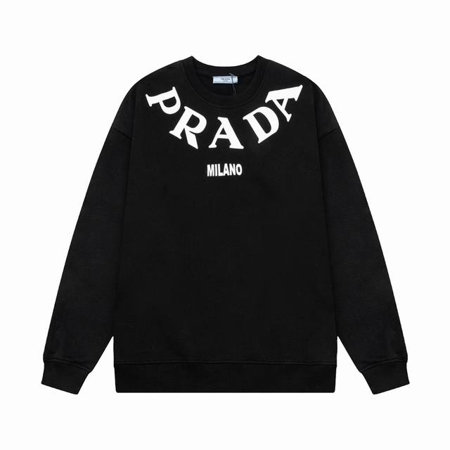 PRADA 普拉达 字母LOGO印花 原版面料 官方同款 400克 同缸染面料 手感非常舒服 超级百搭好看 个性复古气质 男女都非常合适 吊牌 领标 水洗麦 三 - 点击图像关闭