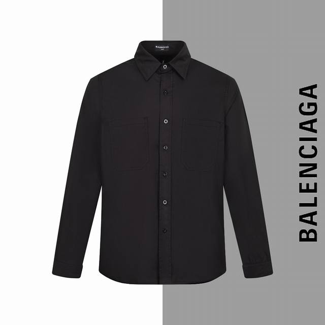 款号 G91 巴黎世家胶带字母印花衬衫外套 BALENCIAGA 官网一致款式 面料：纯棉平纹硬涂层衬衫布料 工艺：进口机器白墨直喷印花技术 配套：三标齐全 纸