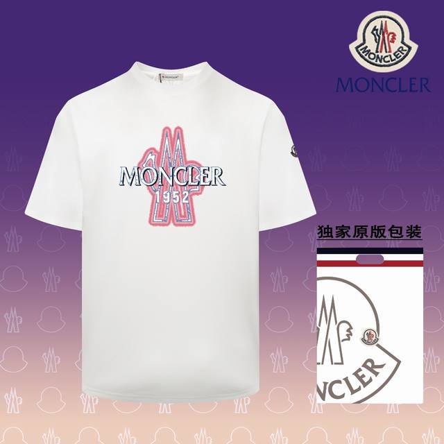 高版本 盟可睐 MONCLER 2024春夏季新款 搭配重工高端数码个性LOGO印花，做工细致完美 高端定制，采用230克双面定制面料，版型设计前卫时尚，上身有