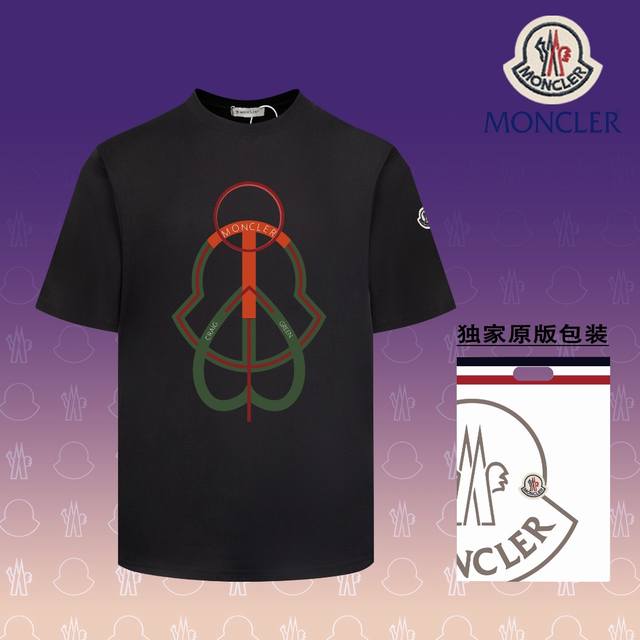 高版本 盟可睐 MONCLER 2024春夏季新款 搭配重工高端数码个性LOGO印花，做工细致完美 高端定制，采用230克双面定制面料，版型设计前卫时尚，上身有